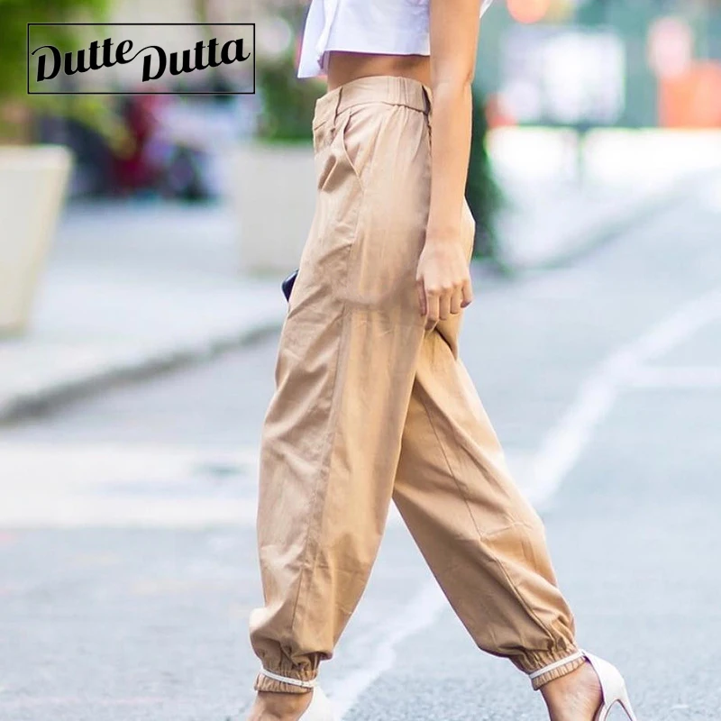 Женские штаны-шаровары с высокой талией большие спортивные штаны большого