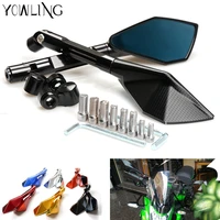 motorcycle mirrors motorbike rearview side mirror aluminum for yamaha r3 r25 yzf r1 yzf r6 t max500 tmax530 mt09 xsr900 xjr 1200