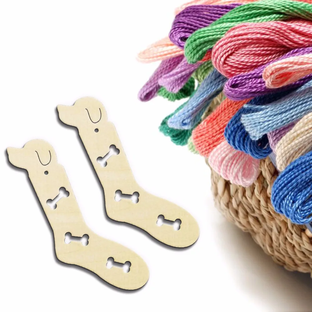 2 шт. носки из натурального дерева с вырезами для собак деревянные ручной