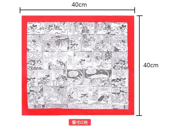 Мультяшный Микки 2 шт. блюдо для еды/кофе/чашка столовая одежда коврик пикника на