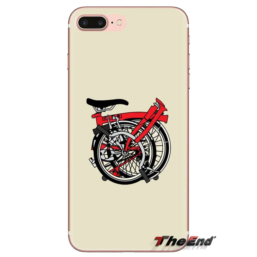 Brompton складной велосипед Искусство Прозрачный мягкий чехол Чехлы для Xiaomi Redmi 4A S2
