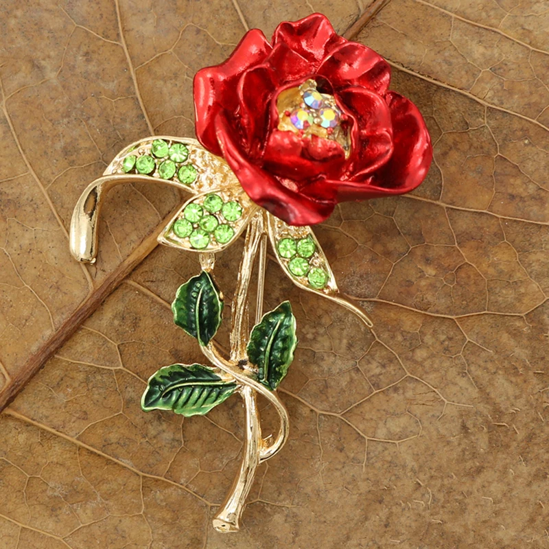Эмалированные аксессуары OneckOha для мам|flower brooch|rose flower broochbrooch rhinestone |