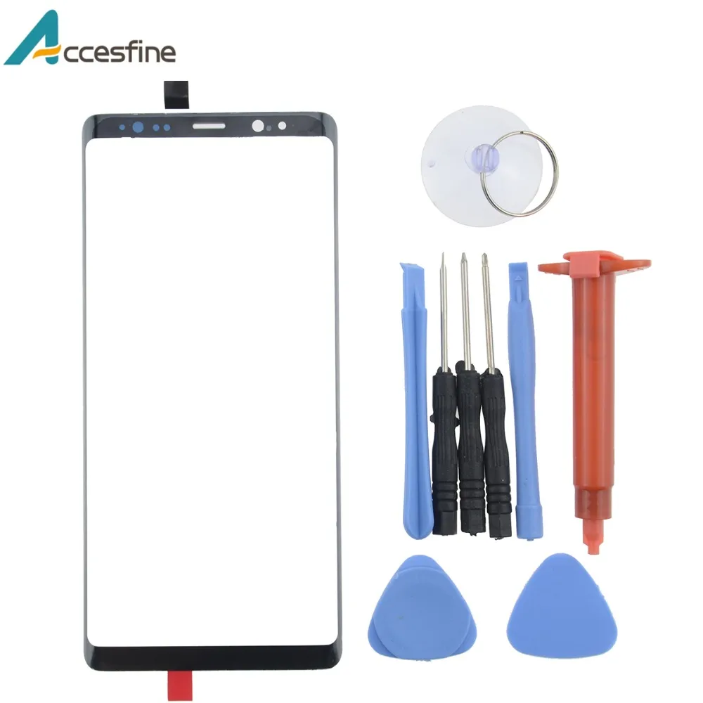 Brand New Black Screen Outer Glass Lens Replacement for Samsung Galaxy Note 8 Front with Repair Tools+UV Glue | Мобильные телефоны