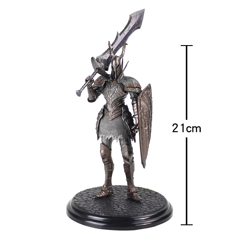 21cm Game Dark Souls 2 Warrior Black Knight Big Sword Shield Top Games PVC Ation Figure Model Collectible Toys | Игрушки и хобби