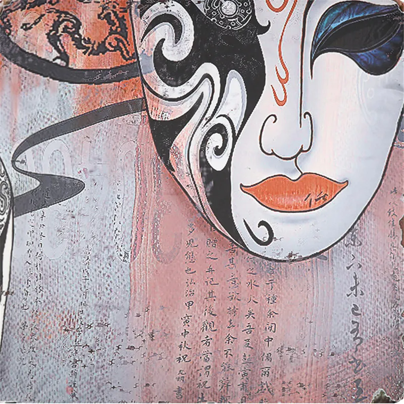 

Original Chinese Opera Square Silk Scarf High Quality Head Wrap New Print Bandana Accessories 70*70cm Soft Shawl Scarf Brand Hot