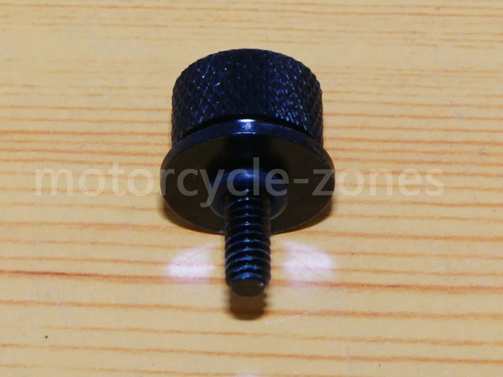 Алюминий в байкерском стиле черного цвета и хром 1/4 ''Knurled сзади шуруп