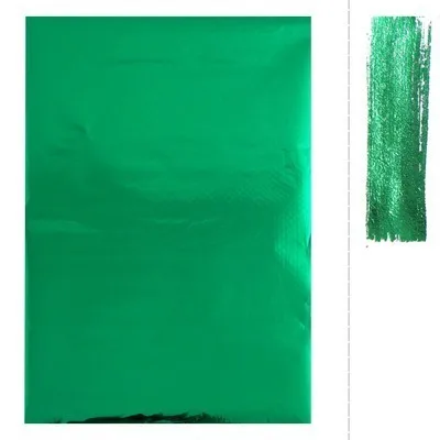 Green A4 Silver Red Hot Stamping Foil Paper Laminator Lamination Transfer To Elegance Laser Printer Handicraft Paper 50 Pcs 21x29 cm - Цвет: Green
