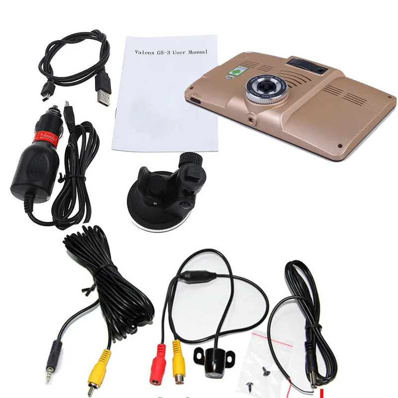 7 &quotWi-Fi автомобильный dvr камера gps навигация Dashcam Android 4 видео рекордер Bluetooth