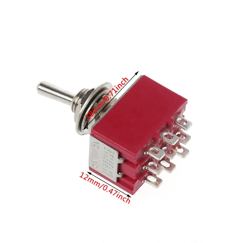 Mini 6mm MTS-302 Toggle Switch 9 Pin 2 Position ON/ON 5A/125VAC 2A/250VAC | Обустройство дома