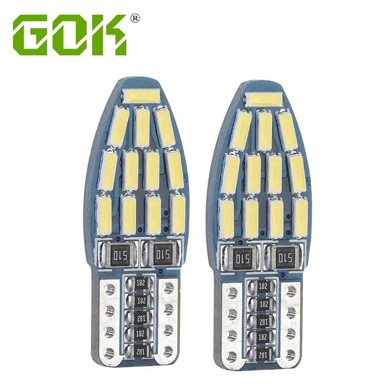 10 шт. Автомобильные светодиодные лампы T10 canbus w5w led t10 24smd 4014 Led Smd 194 24smd|Сигнальная