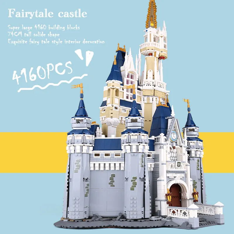DHL 16008 Золушка Принцесса замок город модель образования Building Block Kid Игрушка
