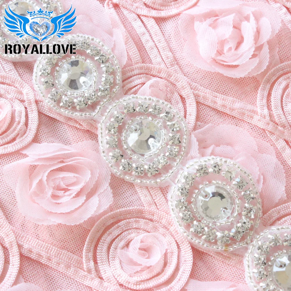 1 Yard Beaded Embroidered Rhinestones Applique Braided Lace Ribbon Trim Sewing Material For Wedding Dress DIY Craft Supply | Дом и сад