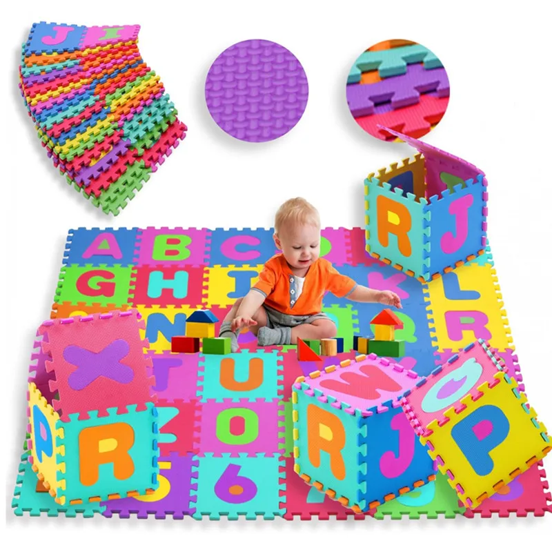 Лидер продаж высокое качество пенопласт + алфавит буквы ABC пол пазл коврик ковер