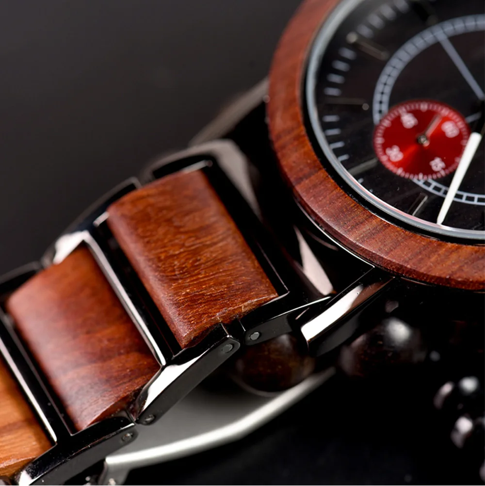 Bobo Bird модная квадратная деревянная коробка для часов мужские японские Seiko Move Мужские t Уникальные Роскошные брендовые водонепроницаемые кварцевые наручные часы Подарки для мужчин