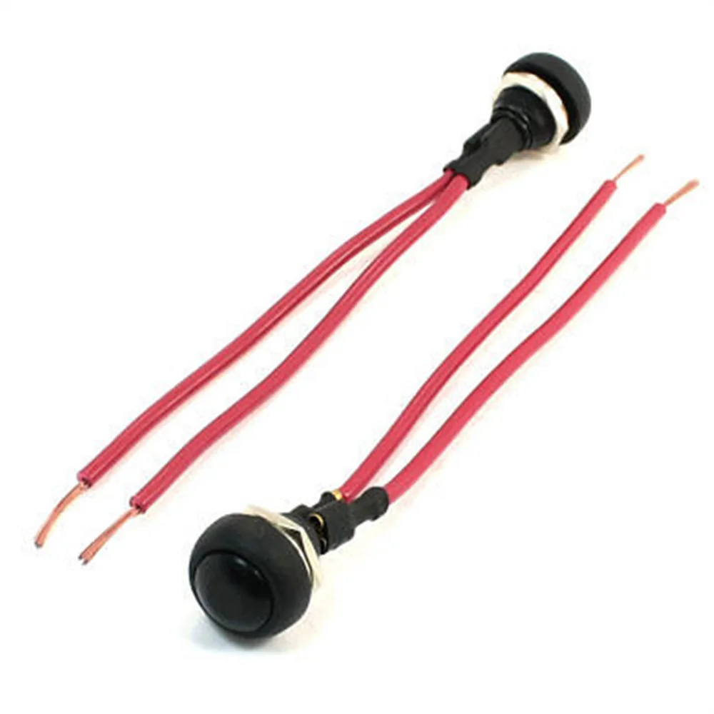 

2 шт., 12 В, черная круглая головка, 2 проводных, кратковременный фотопереключатель