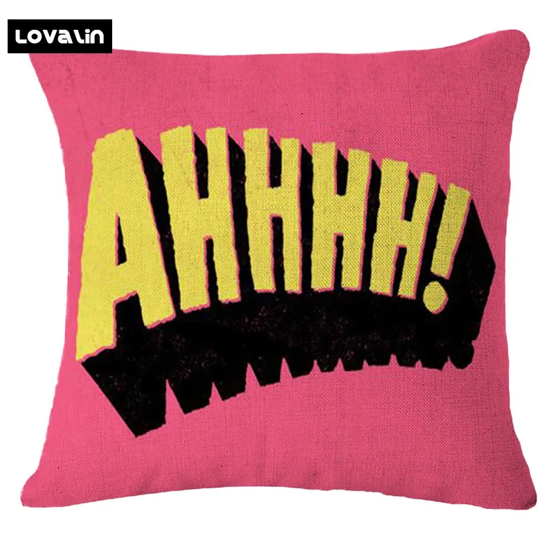 Lovalin cartoon cushion case anime seat chair throw cover car home sofa cojines decorative pop art pillows | Дом и сад
