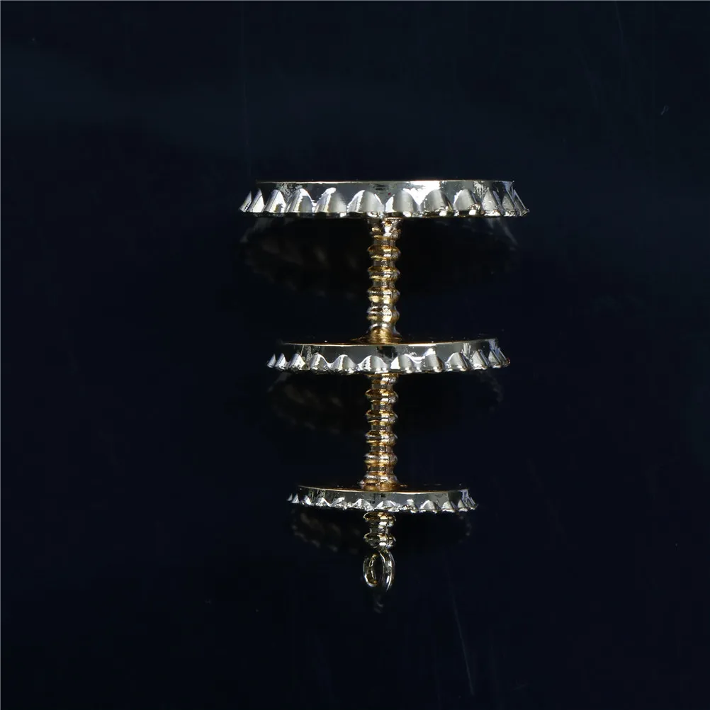 Высококачественный кукольный домик миниатюрная 3 уровневая металлическая