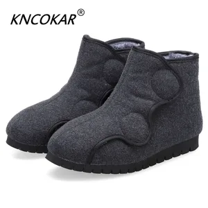 Высокая помощь до и после расширения можно регулировать тканевые туфли Диабетическая пронация деформации толстой стопы обувь для отца