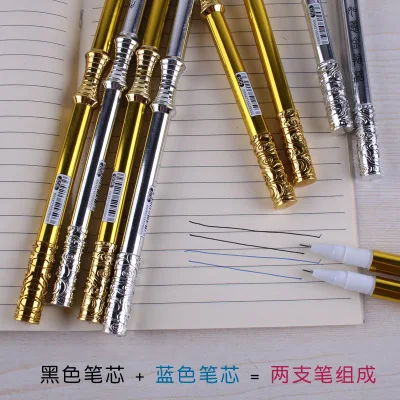 Nunchaku гелевая ручка для творчества золотая кольцо синяя черная 0 38 дюйма