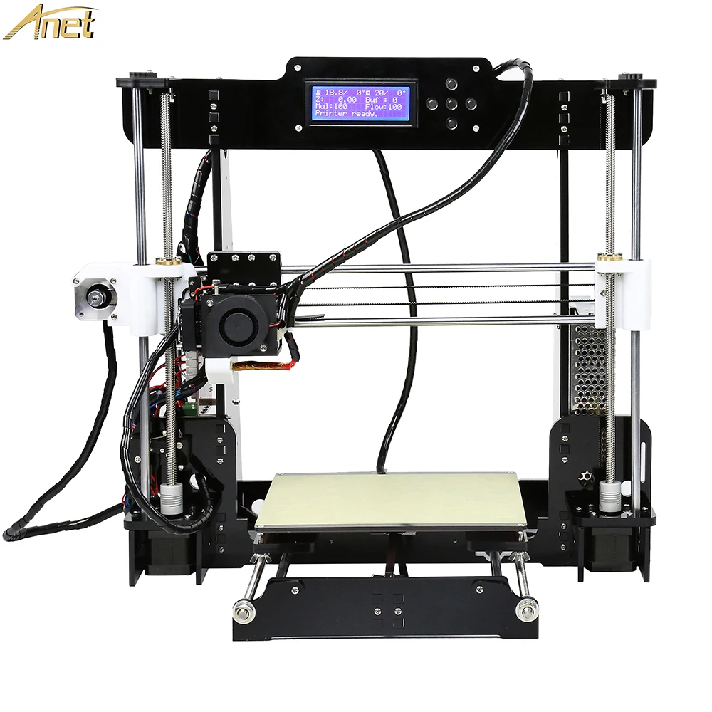 Anet A8 авто уровень 3d Принтер Высокоточный Рабочий стол машина Reprap Prusa i3 принтер DIY с