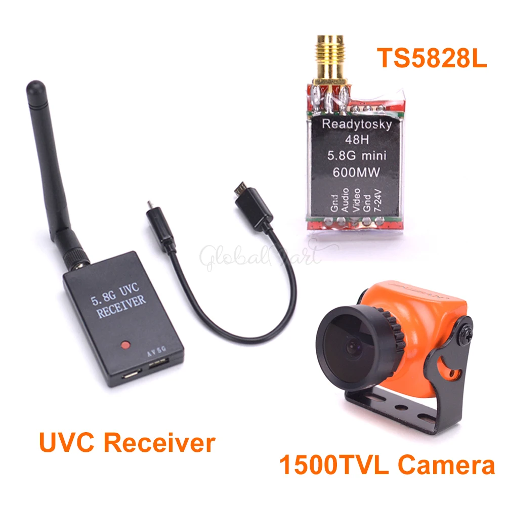 Камера A23 2 1 ТВЛ объектив 3 мм/5 8 мм CCD + мини приемник 600G FPV UVC передача видео OTG TS5828S 48