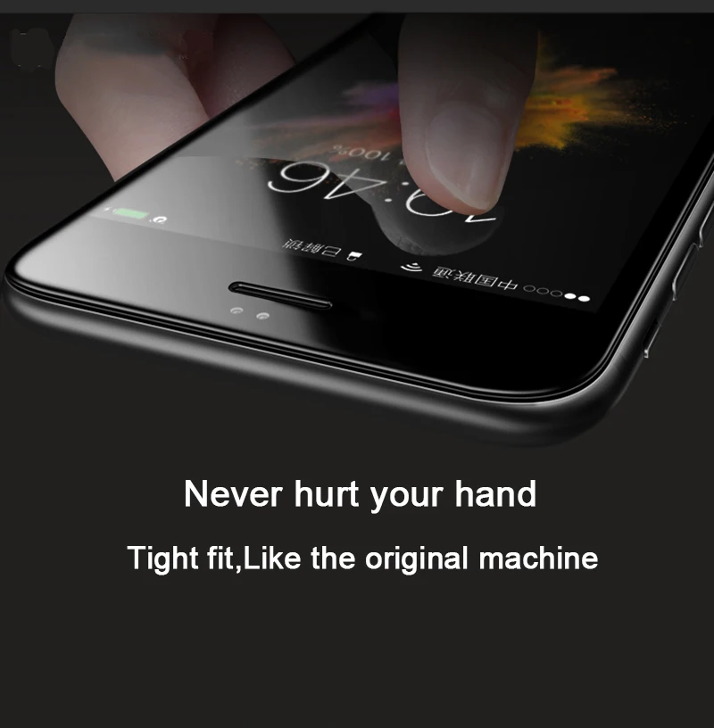 Закаленное стекло TOMKAS 4D с закругленными краями для iPhone 7/6 6s, стекло 5D, защита экрана, полное покрытие, стекло для iPhone 7, 6, 6s Plus, пленка