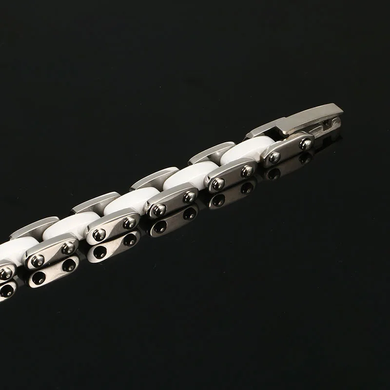 Магнитный браслет для мужчин и женщин из нержавеющей стали 316L черный