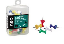 35pcs/set art supplies barrel packaging color nail pins carton H nail  5colors  wall Nail H pins colorful pins OBT005