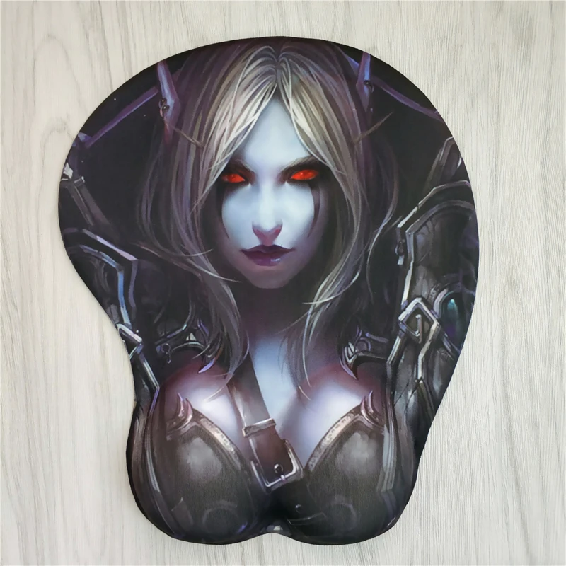 World of Warcraft 3D WOW Мышь pad пикантные запястий просвечивающий чехол из мягкого гелевые
