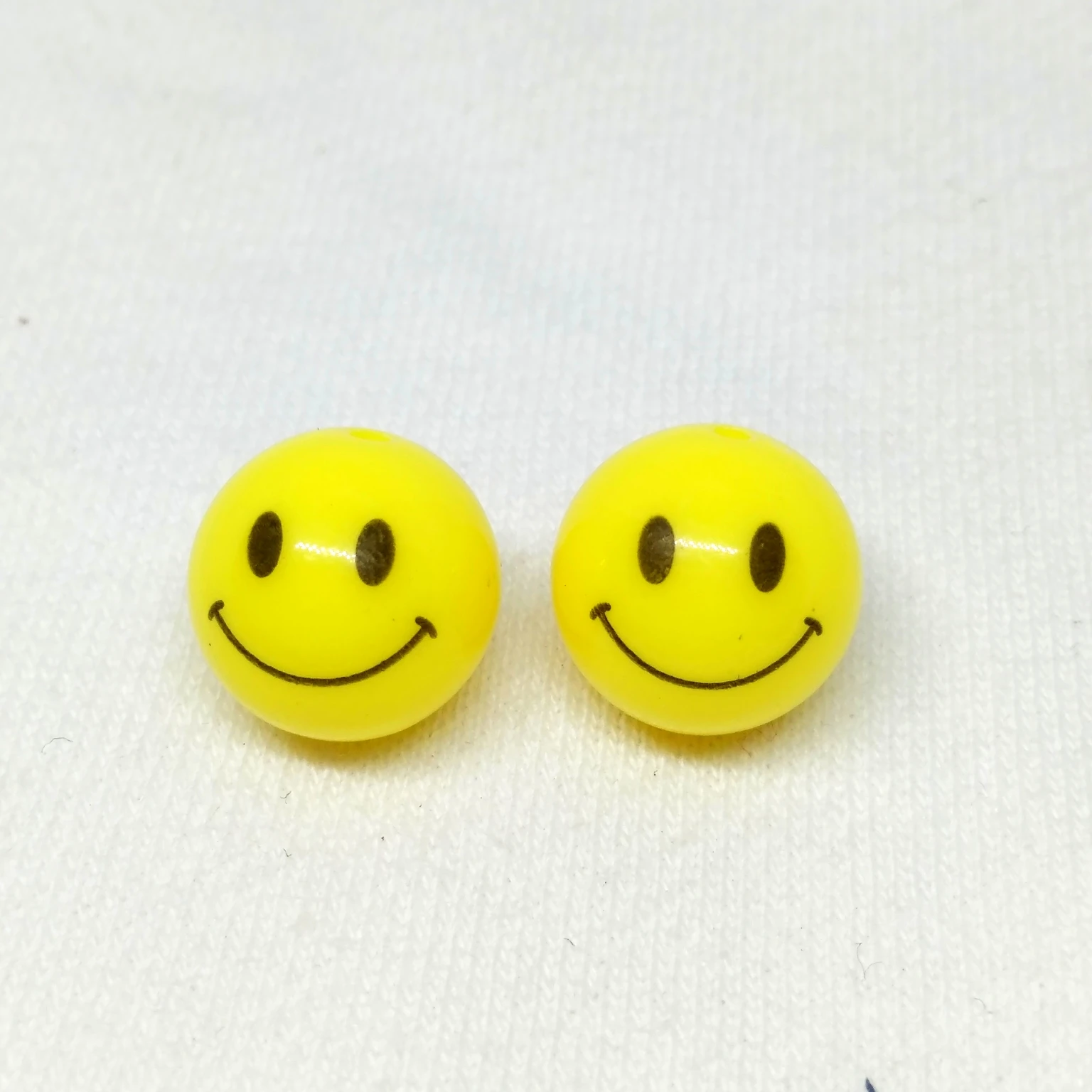 10 шт. 14 мм smiley face узор круглые осветляющие бусины из смолы, браслет серьги аксессуары для изготовления украшений, популярный