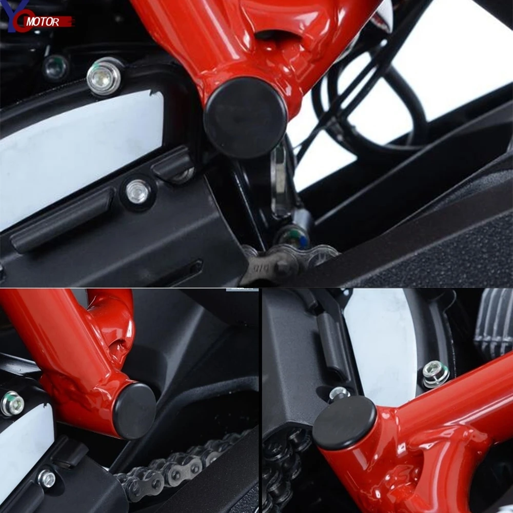Черная заглушка рамы мотоцикла крышка рамки отверстие набор пробок для Ducati