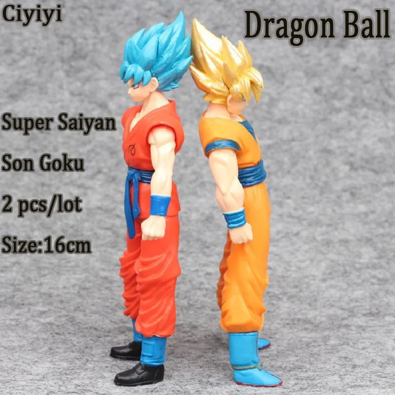 2 шт./компл. Жемчуг дракона Супер Saiyan Сон Гоку Diy ПВХ дисплей Игрушка Аниме Z модель