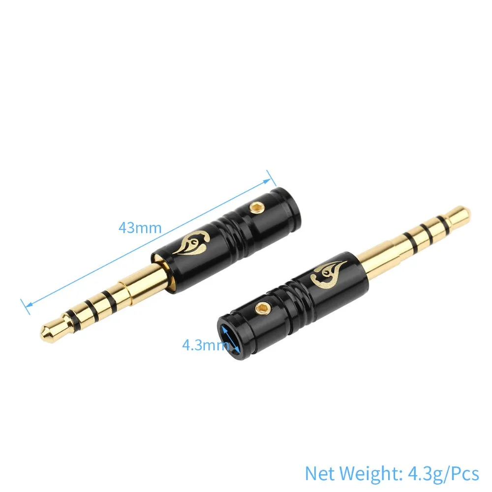 HiFi шпильки для наушников 3,5 мм аудио разъем для AH-D600 D7100 для mm400 припоя провода линии разъем 4 полюса стерео адаптер дизайн