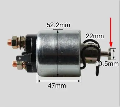 L100 Стартер электромагнитный реле 12 V для YANMAR L40 L48 L60 L70 L90 дизель Электрический магнитный переключатель 2KW 3KW генератор 7CN-H1940-01 - Цвет: TYPE B
