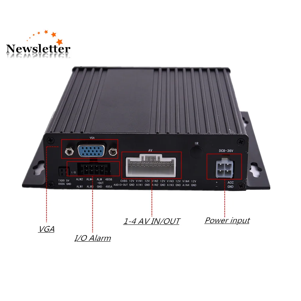 Цена по прейскуранту завода 4ch MDVR Одиночная SD карта для хранения автобуса