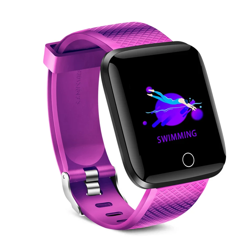 purple LIGE спортивные Смарт-часы для женщин IP67 Водонепроницаемый Фитнес-Браслет трекер Шагомер монитор сердечного ритма smartwatch для Android ios - Цвет: purple