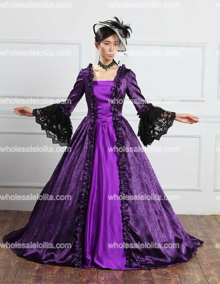 18th века Средневековый Ренессанс период платье для Для женщин Rococo барокко Мария