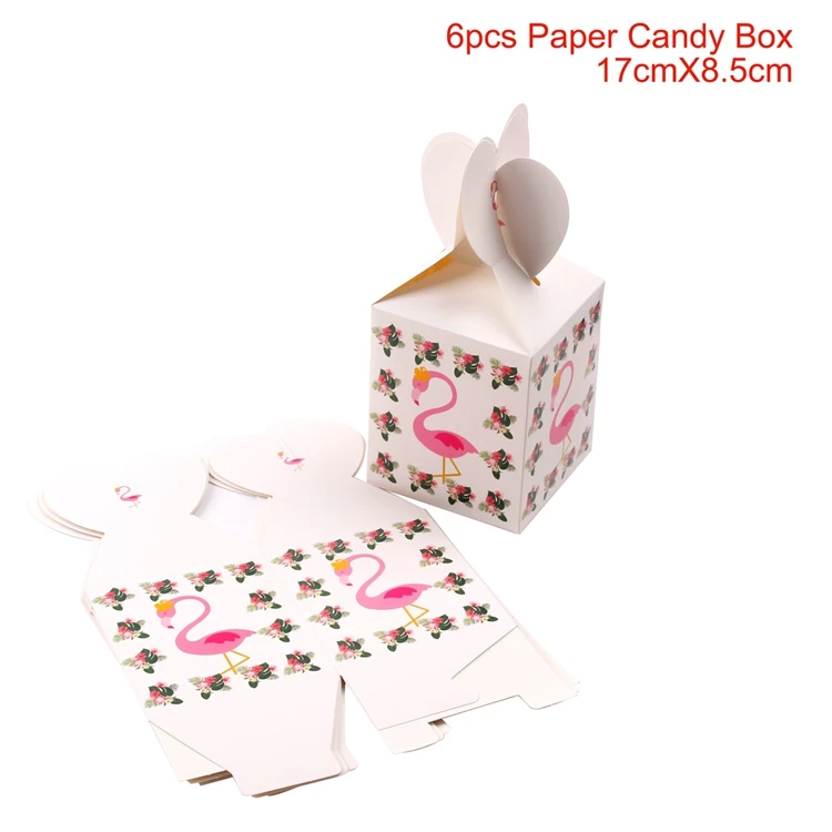 Flamingo Candy Box Фламинго свадебное украшение для свадебного торжества украшение стола Фламинго Гавайские аксессуары для вечеринки, дня рождения ребенка - Цвет: Flamingo Candy Box