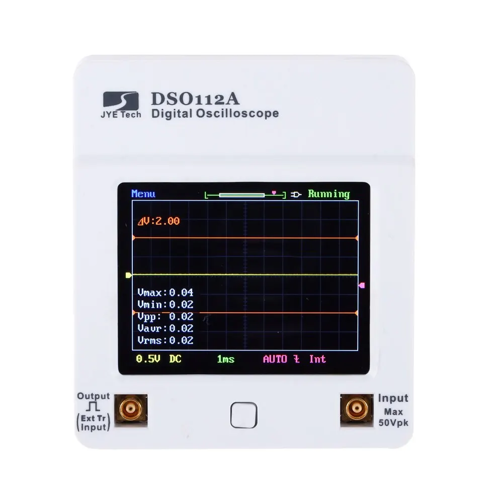 Портативный цифровой мини осциллограф с сенсорным экраном DSO 112A TFT USB интерфейсом
