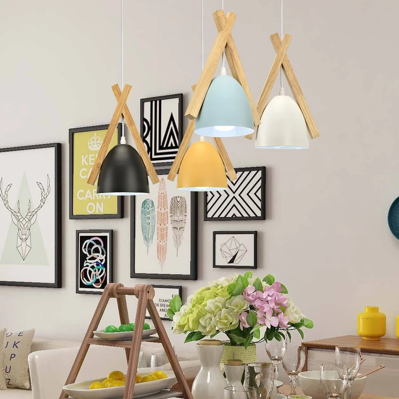 Nordic Hanglamp Современный стиль Лампы Фонари Креативный бар Подвесные светильники Led