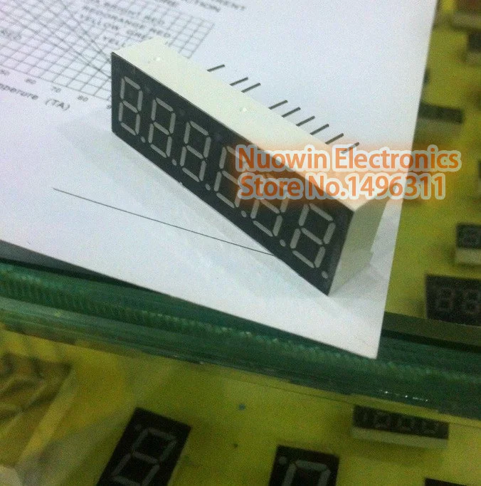 10pcs 0.36&quot 0.36 inch 7 segment Common Anode Cathode 6 Bit digital Tube Red LED Display | Электронные компоненты и