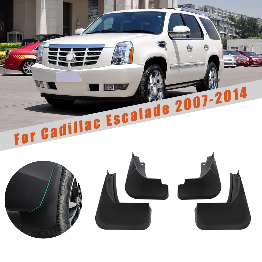 Брызговики для Cadillac Escalade 2007 2008- GMT900 Автомобильные Брызговики крыло брызговики Светоотражающие Предупреждение Брызговики