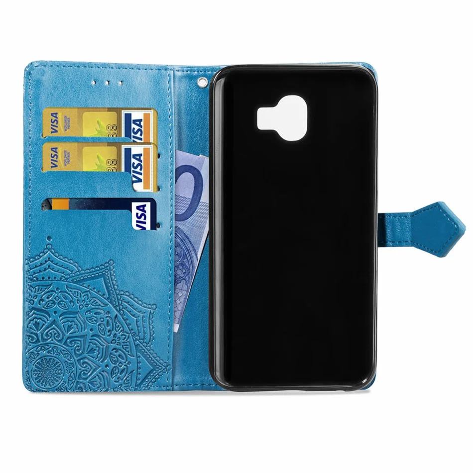 Чехол Кошелек из искусственной кожи с откидной крышкой для Samsung Galaxy J6 2018 чехол