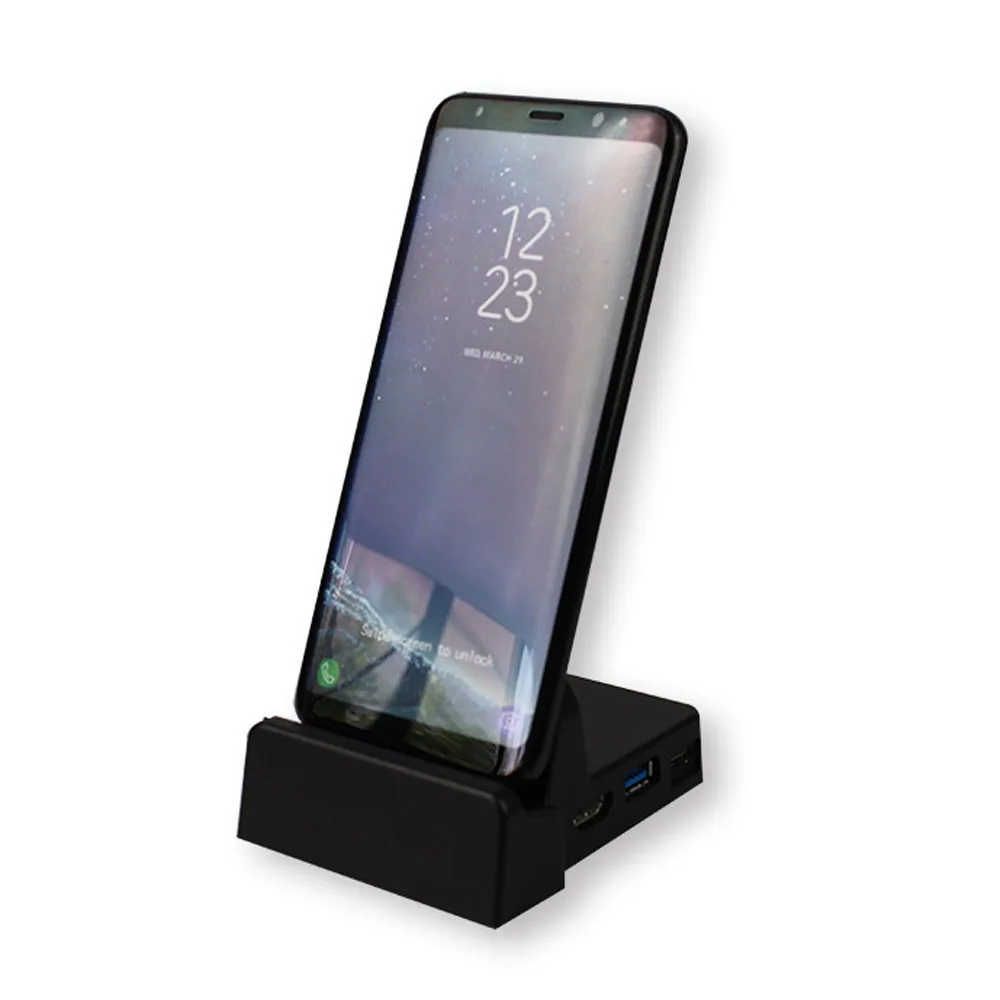 Настольная док станция HDMI Dex для Samsung S8 Plus + Note 8 мини размер замена Nintendo Switch