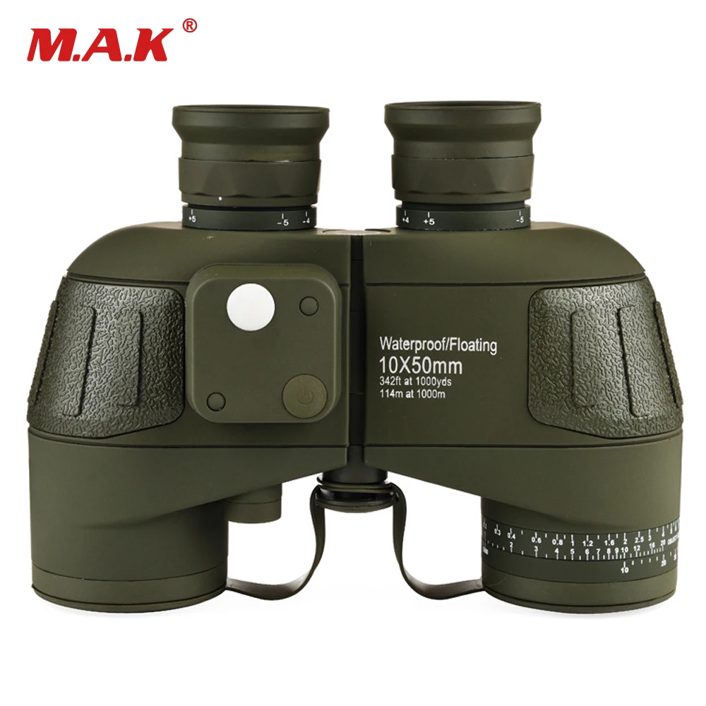 

10x50 Binoculars Waterproof Zoom Rangefinder Compass Telescope Eyepiece for Hunting