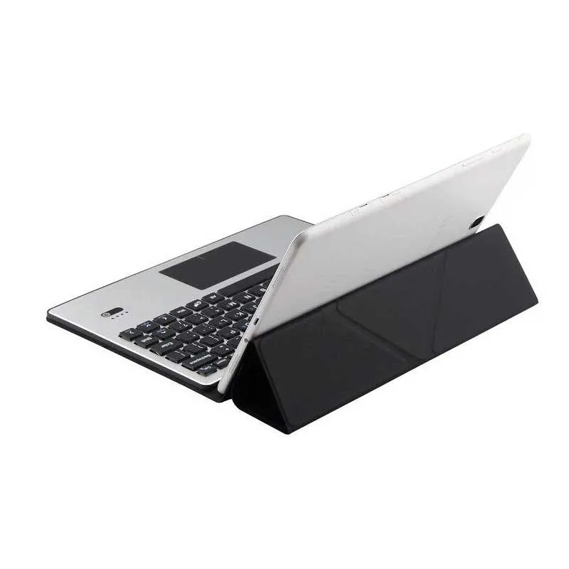 Алюминиевый беспроводной Чехол для клавиатуры Bluetooth тачпад Samsung Galaxy Tab 2 3 4 10 1