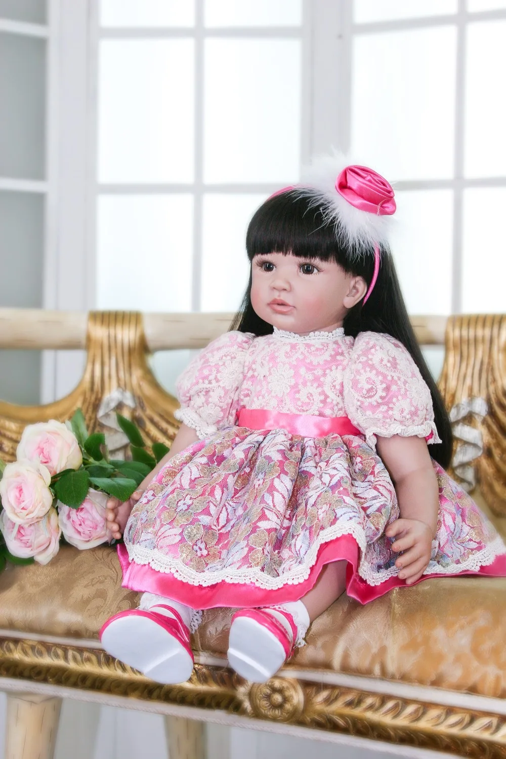 DollMai изысканный новорожденный малыш принцесса девочка ручной работы силиконовый