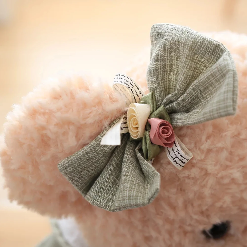 Пастырской страна Наряжаться плюшевый мишка кукла, пара Teddy Bear плюшевые игрушки, ретро; Сельский плюшевый мишка кукла