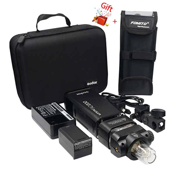 AD200 ЕС Fomito Godox AD200 комплект 200Ws 2,4G ttl карманная вспышка 1/8000 HSS с Fomito BS200 портативный чехол EC200 AD-S2 - Цвет: AD200