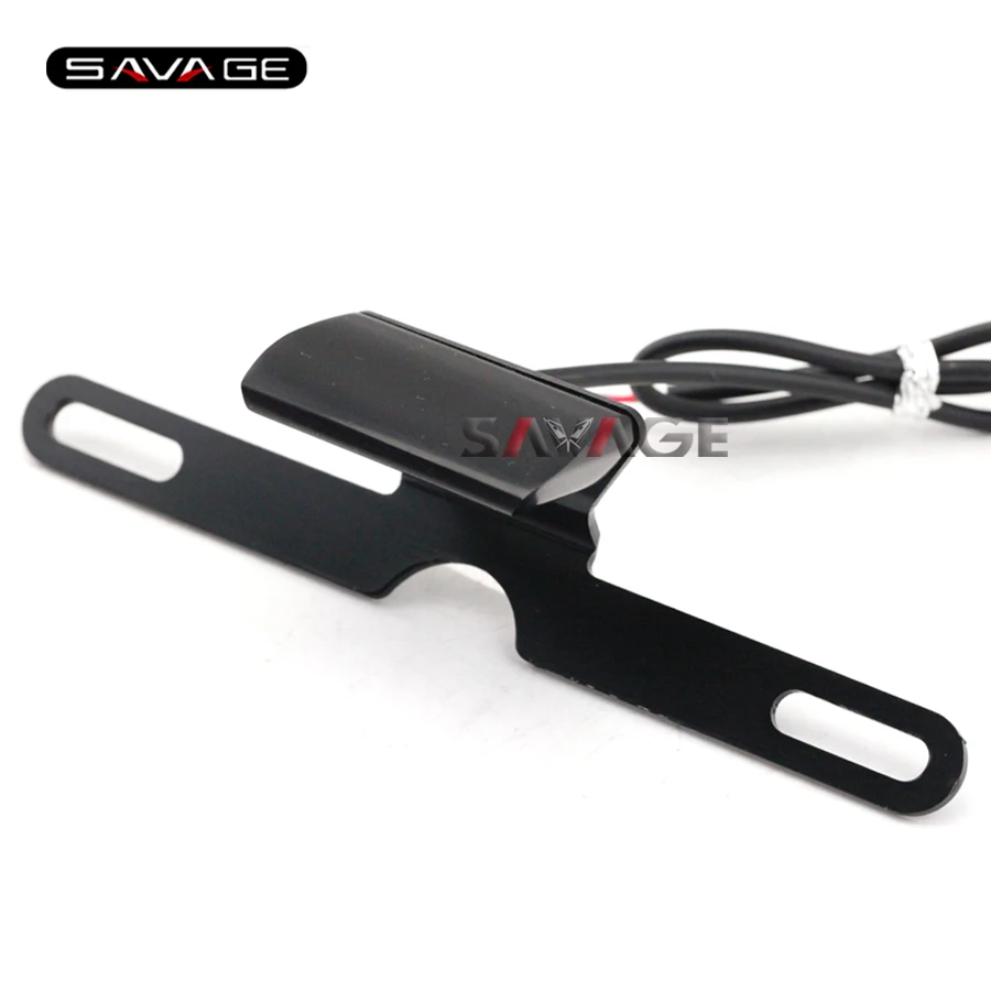 

Universal Motorcycle CNC Rear Tail Lamp Number License Plate LED Light For KAWASAKI NINJA ZX6R ZX7R ZX9R ZX10R ZX12R ZX14R Motor